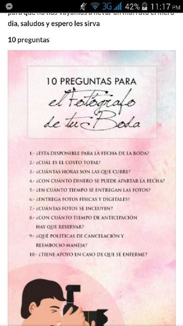 Ayuda para elegir al fotógrafo - 1