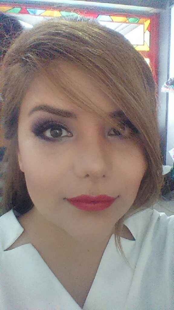 Prueba de maquillaje bien peinado fatal!!! - 1
