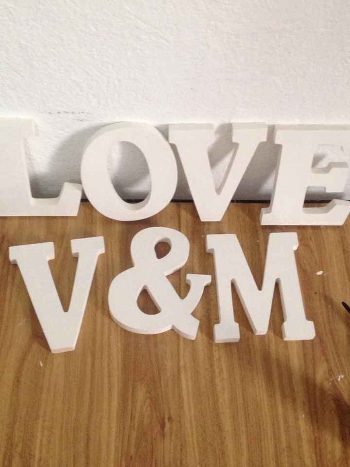 Letritas: empezaremos a decorar nuestras letras para la boda - 1