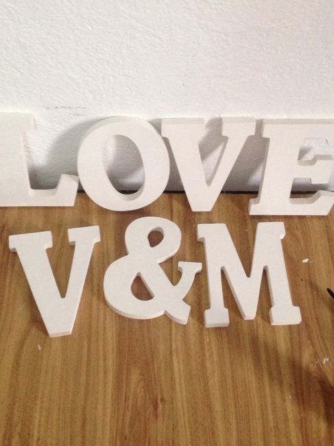 Letritas: empezaremos a decorar nuestras letras para la boda - 1