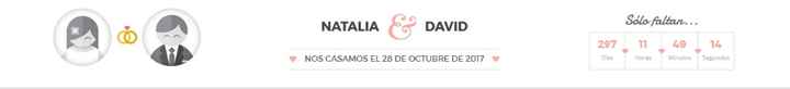 Marcador de días faltantes para mi boda...