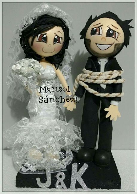 Los "monitos" para pastel personalizados (caketopper) - 1