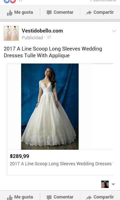 Vestidos de novia de manga larga 😍 - 1