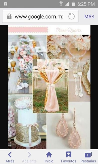 Combinaciones de colores en dorado y rosa pastel - 4