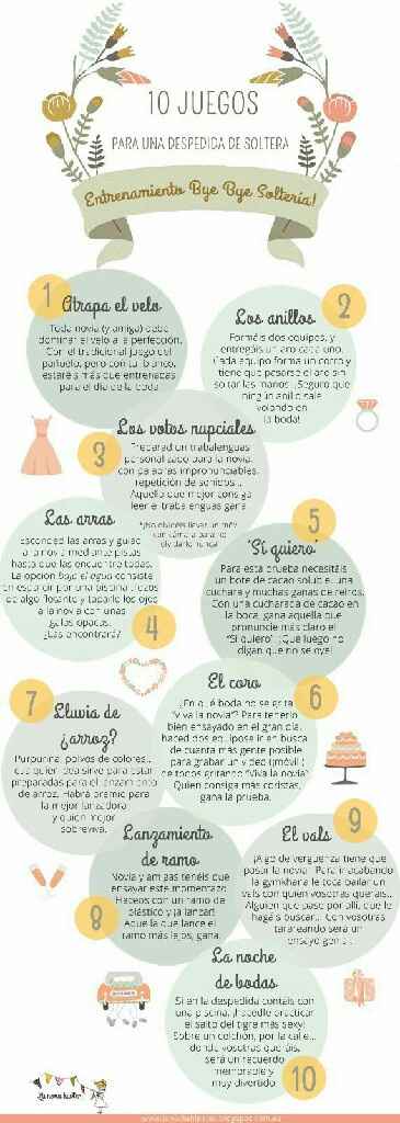 Despedida de soltera,  juegos - 1