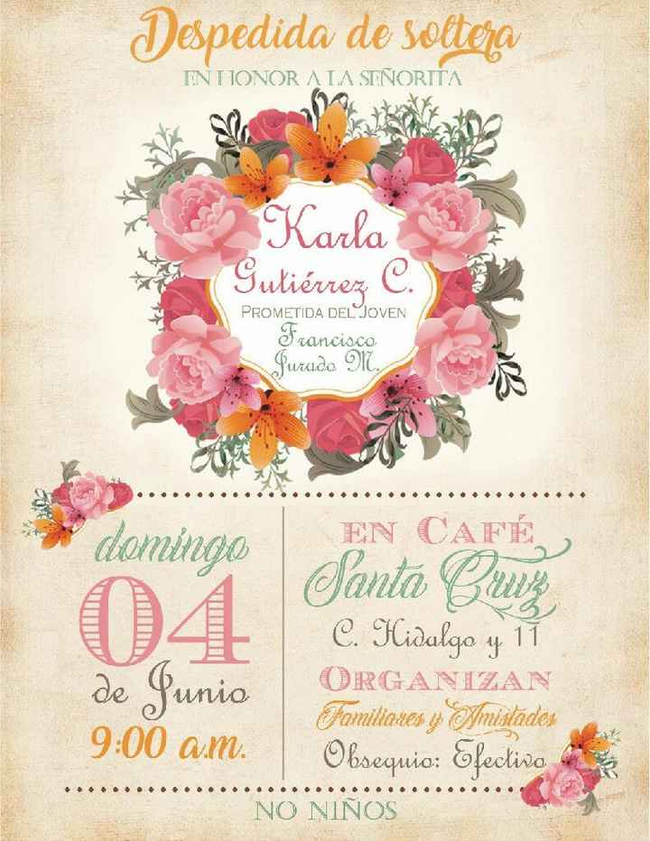 Invitacion despedida - 1