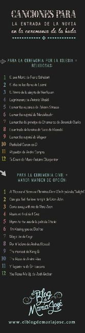 Canciones para la entrada de la novia - 1