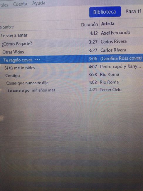 Ayuda con canción - 1