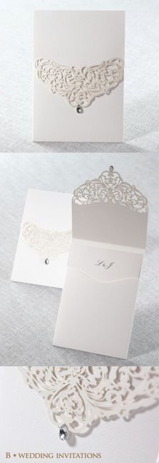  Invitaciones en color blanco - 2