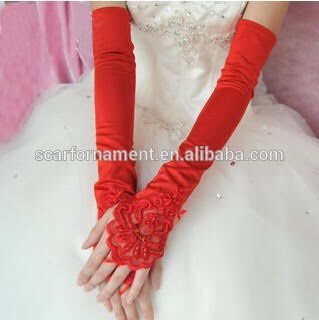  Guantes de novia en rojo - 6
