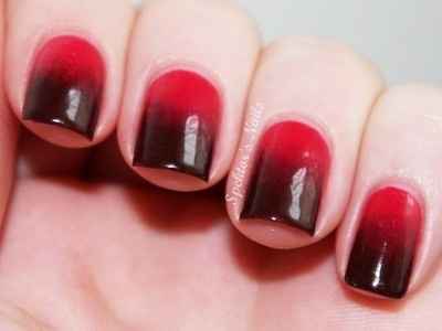 rojo y negro esfumado