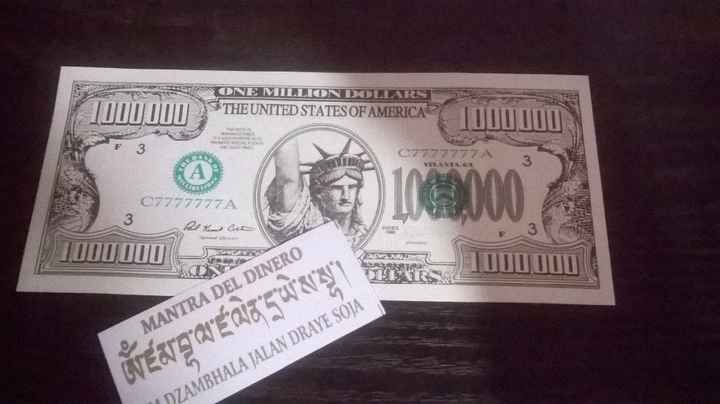 Y por último el mantra para el dinero que tanto nos hace falta