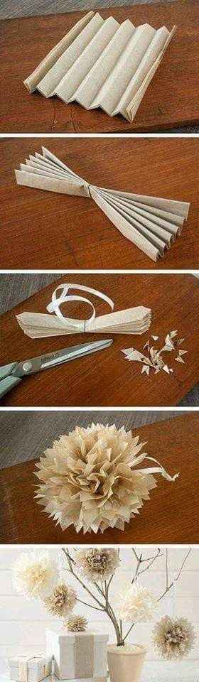 Flores de papel diy - 1