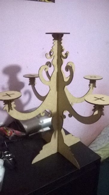 material para el candelabro