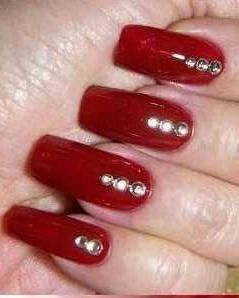 rojo con un detalle pequeño