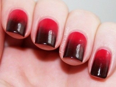 rojo y negro esfumado