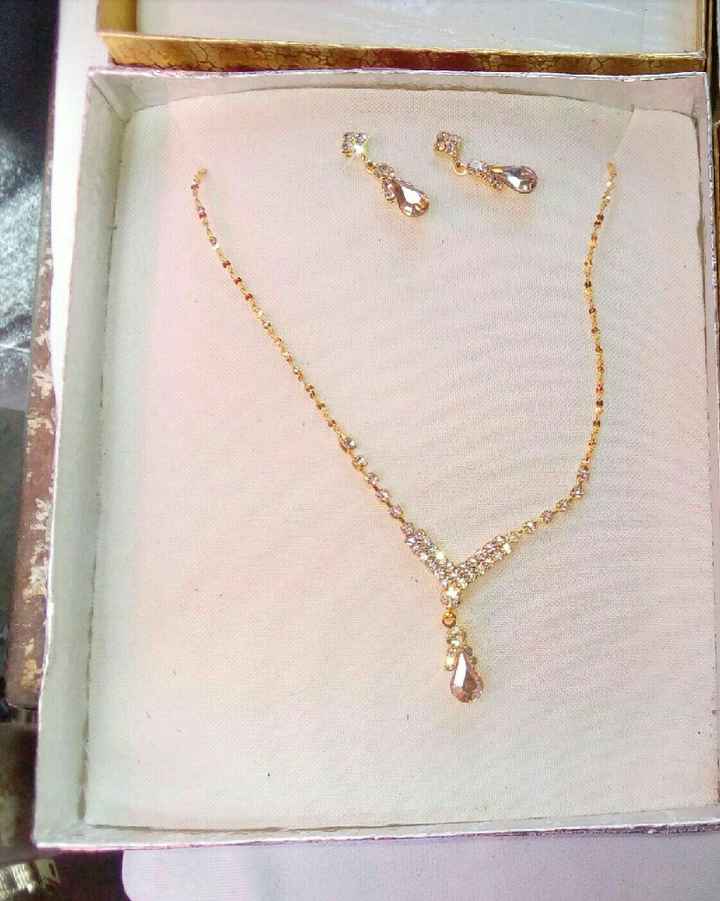 Mis aretes y collar para mi día B. - 1