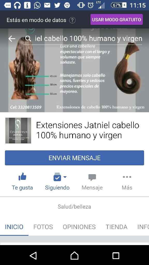 Cortinas de cabello natural - 1