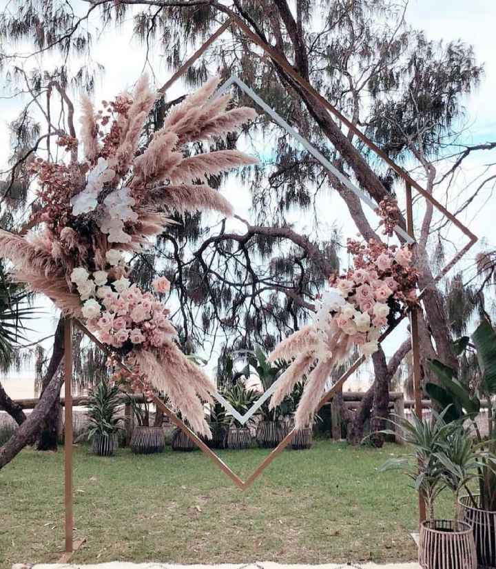 Decoración con pampas y letreros de neón para bodas en otoño - invierno - 1