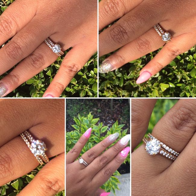 Anillos de oro rosa - 1