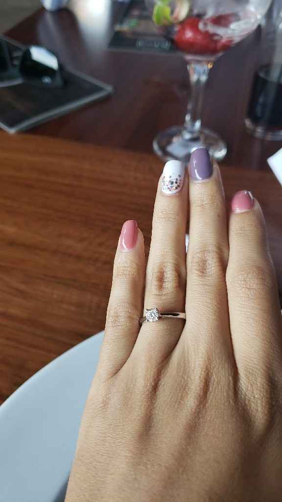 "S" de "Sí, acepto": ENSEÑA tu anillo de compromiso! - 1