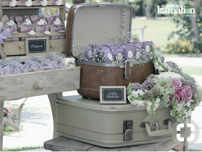 Boda Vintage con toques morados. 10