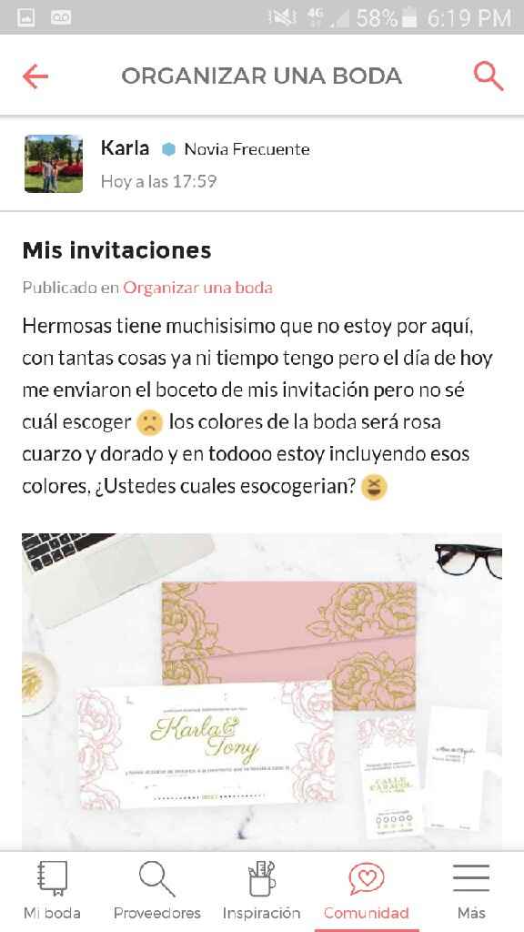 Mis invitaciones - 1