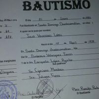 Fe de bautizo actualizada - 1