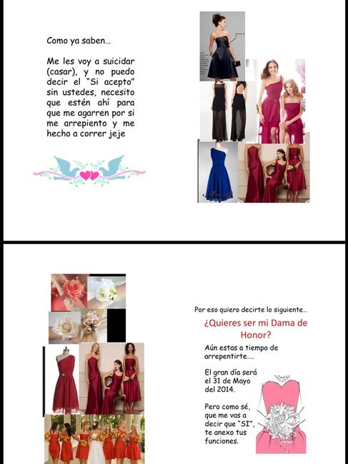 Como pedir q sean tus damas? - 1