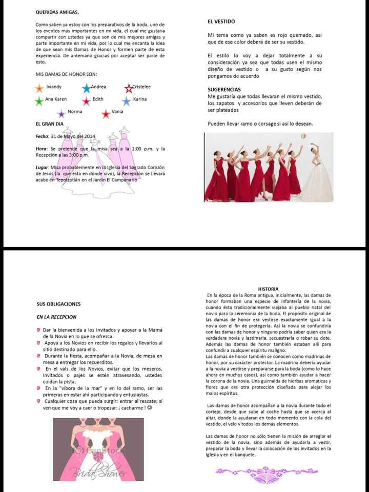Invitaciones de damas de honor - 2