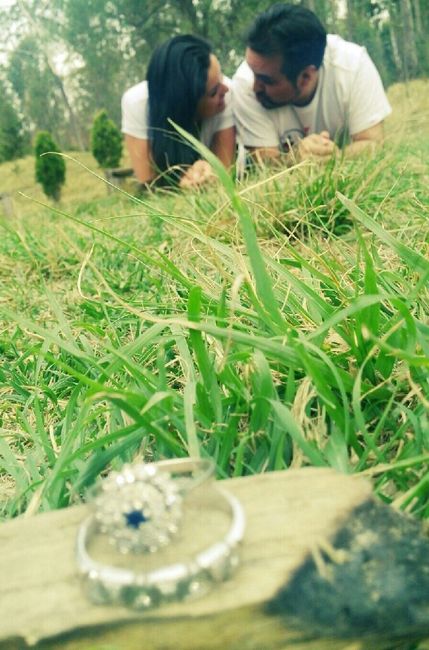 Ideas para mostrar el anillo de compromiso - 1