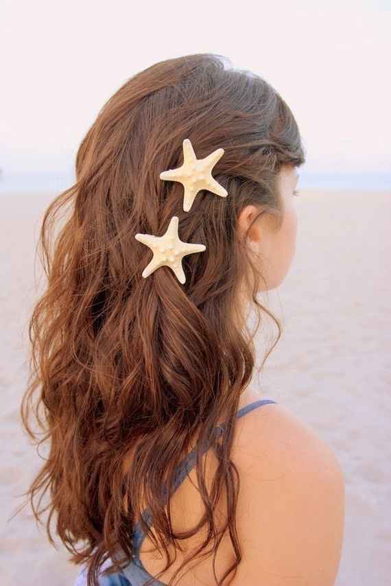 peinado con estrellas de mar