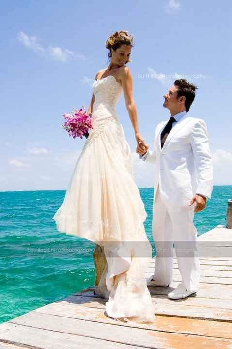 novios playa