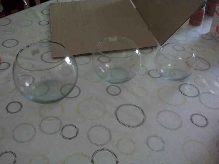 peceras para centro de mesa de novios
