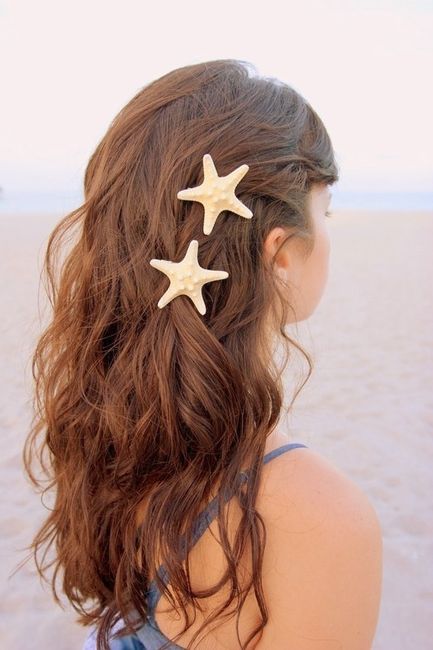 peinado con estrellas de mar