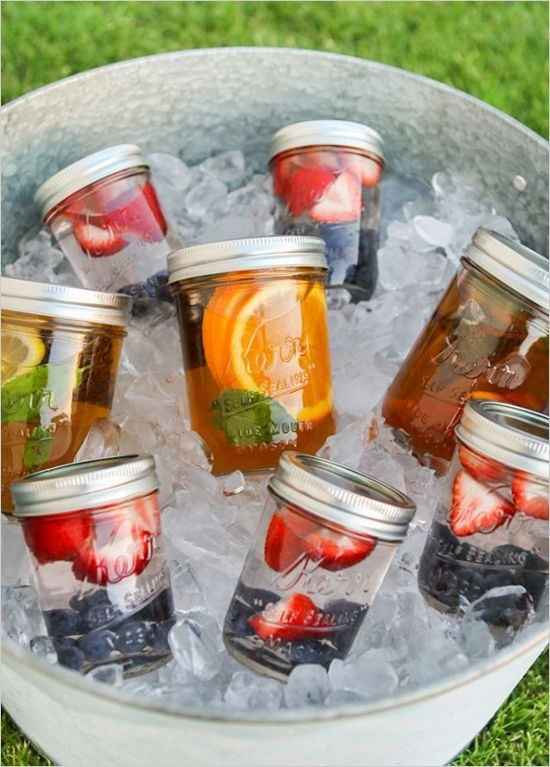 bebidas mason jars