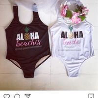 Trajes de baño para despedida! Rosa pastel swimwear - 1