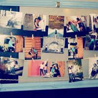 Marco con fotografias en mi despedida de soltera 