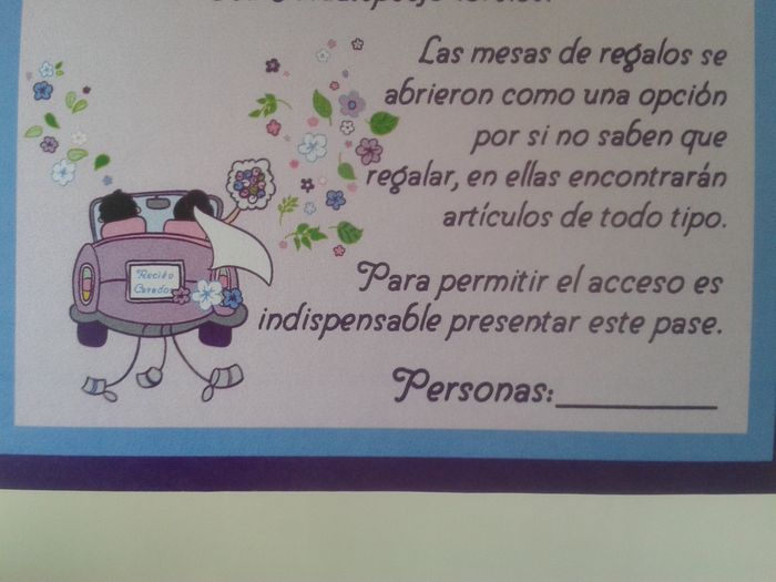 Les comparto mis invitaciones!! :3 - 6