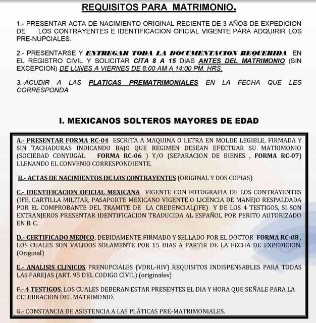 Requisitos Civil