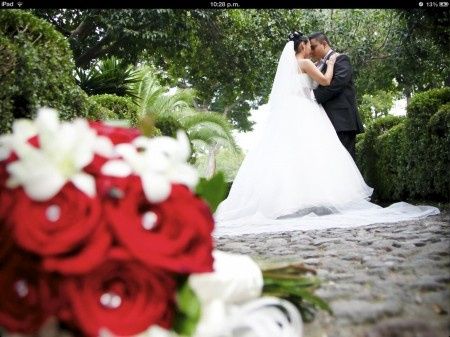 Foto afuera de la iglesia