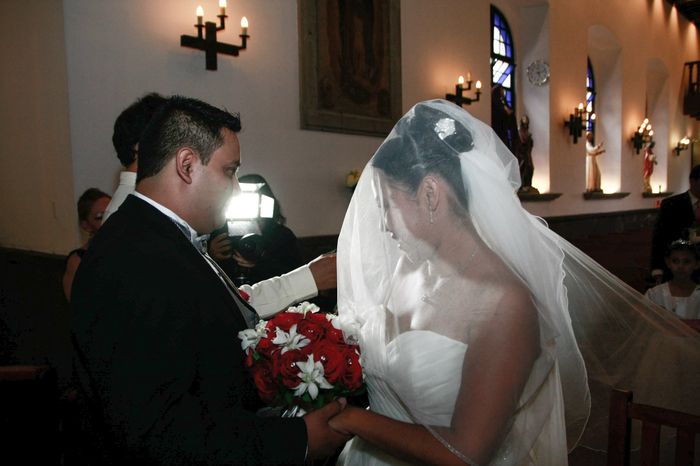 En la entrega de la novia (yo)
