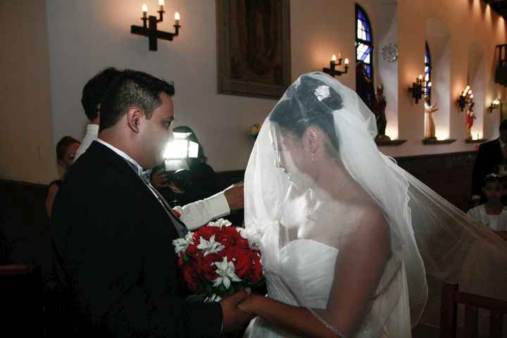 En la entrega de la novia (yo)