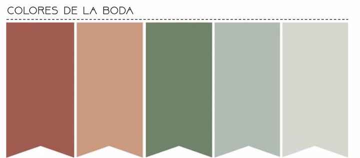 Colores de la boda