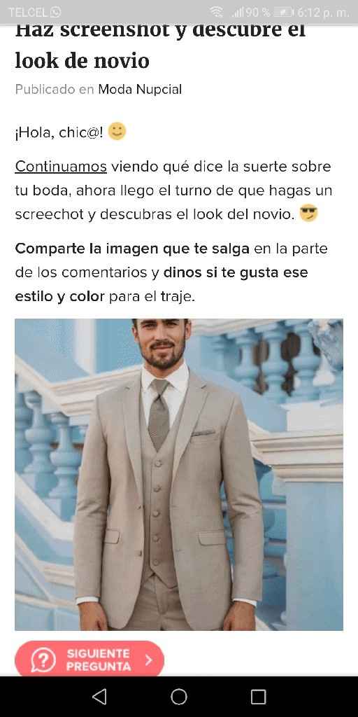 Haz screenshot y descubre el look de novio - 1