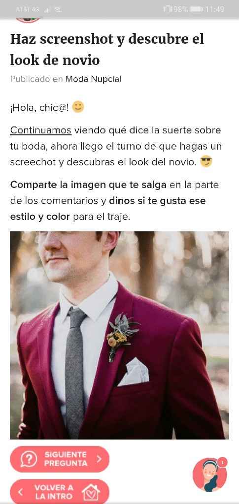Haz screenshot y descubre el look de novio - 1