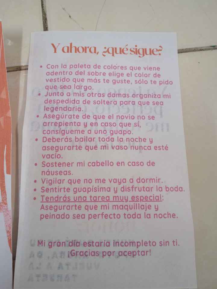 Pedida de damas - 2