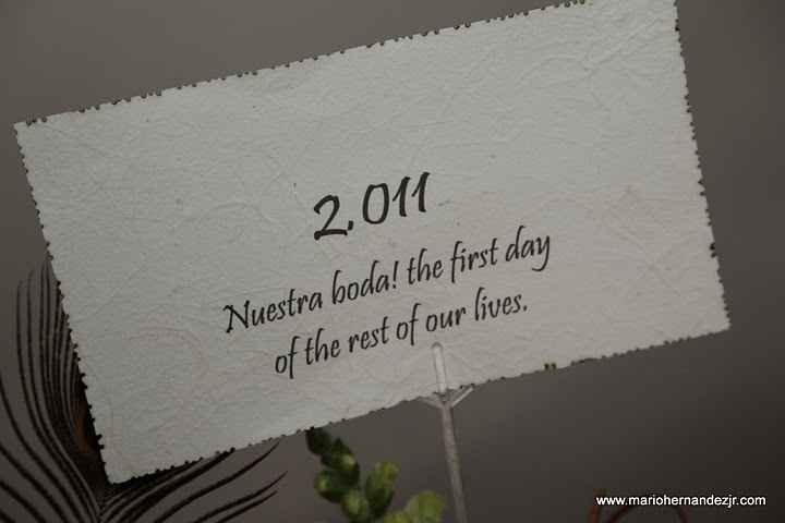 *5 opciones para nombrar la mesa de los invitados* - 1