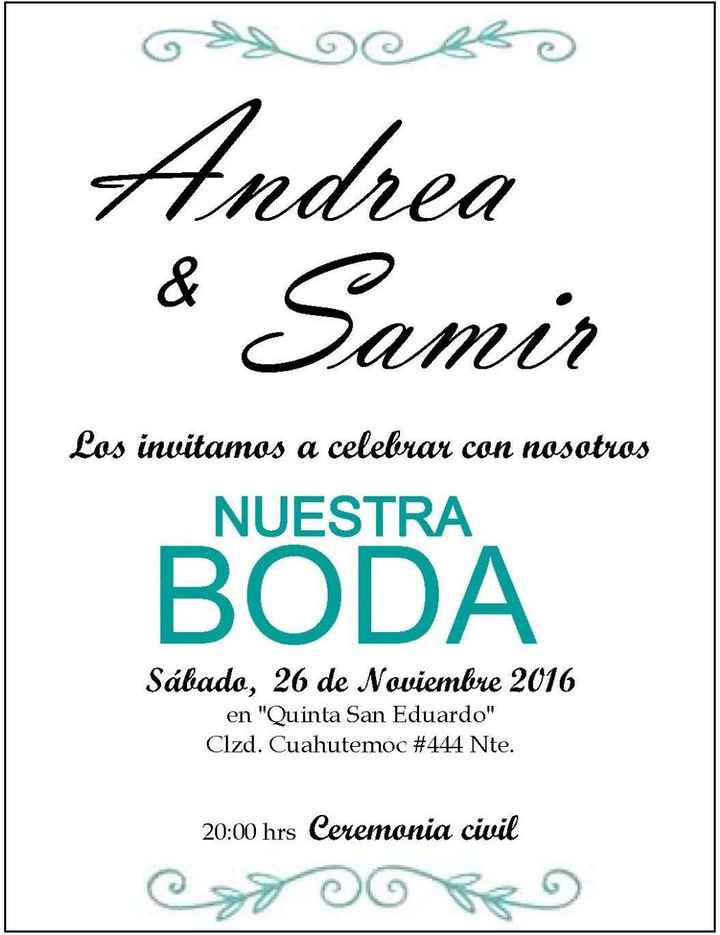 invitacion boda