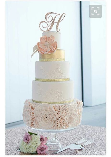 Pasteles para bodas estilo + glamorosa - 1